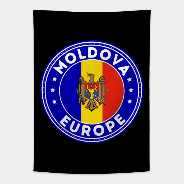 Moldova Europe Tapestry by footballomatic