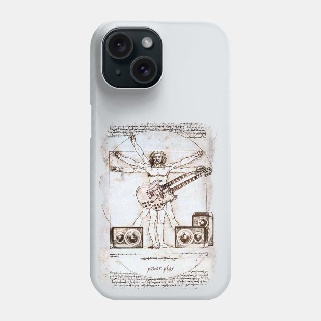 The Guitarist - Power Play Phone Case by The Blue Box