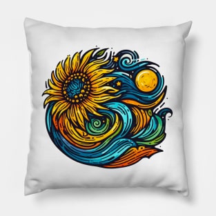 Sunflowers of the Cosmos Pillow