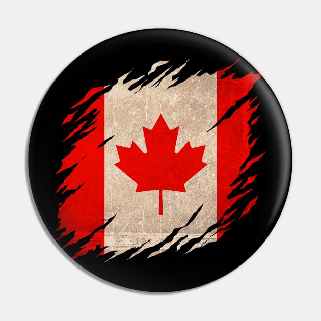 Vintage Canada Canadian Flag Pride Pin by snnt