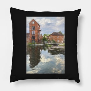 Canalside Living In Newbury Pillow