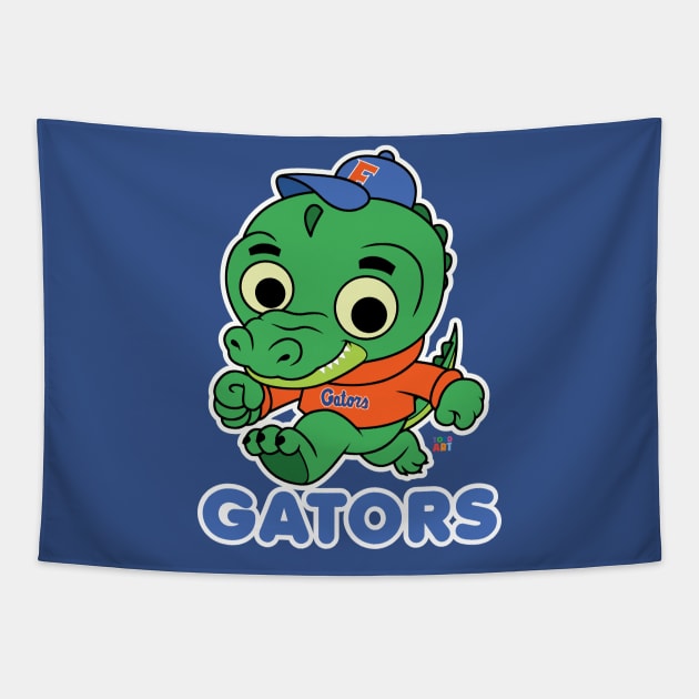 GATORS Tapestry by toddgoldmanart