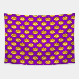 Spooky Jack o' Lantern Pattern Tapestry