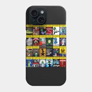 Broadway Zombie Theatre Programs Small Collage Phone Case