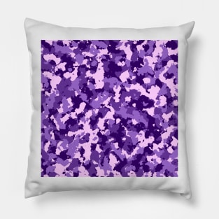 Purple Camouflage Pillow