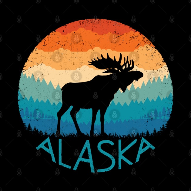 Alaska Retro Moose by TigerTom