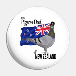 100 percent Pigeon Dad of New Zealand Pin