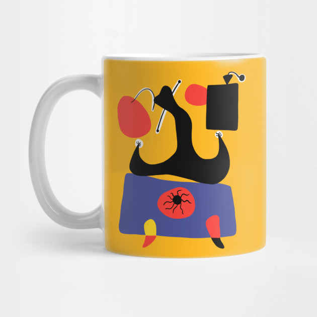 Joan Miro Painting With Yellow Background Joan Miro Mug Teepublic