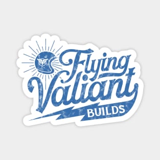 Flying Valiant Builds (Biker Style - Worn Blue) Magnet