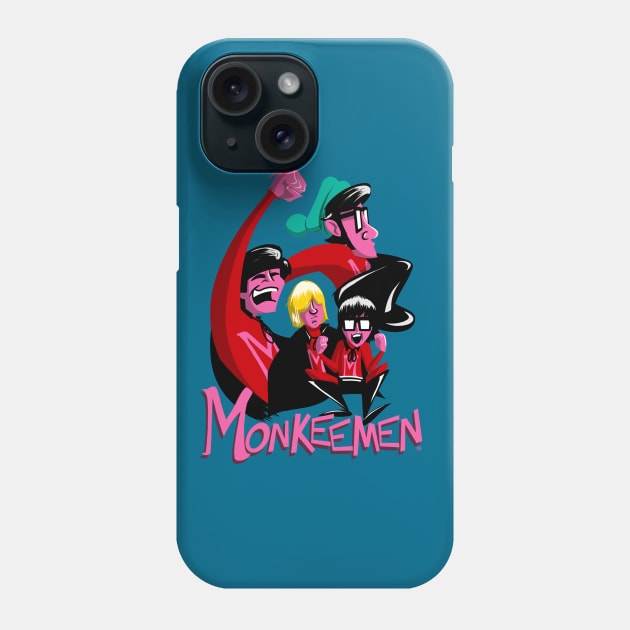 Monkee Men Pop Art Phone Case by UzzyWorks