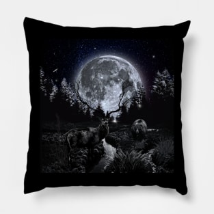 Night in the Forest Pillow