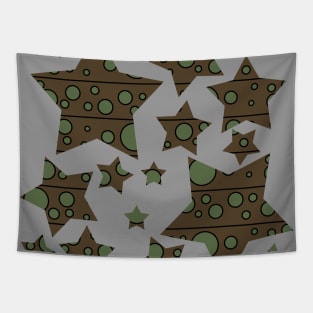 Modern Polka Dots - Light Camo Tapestry