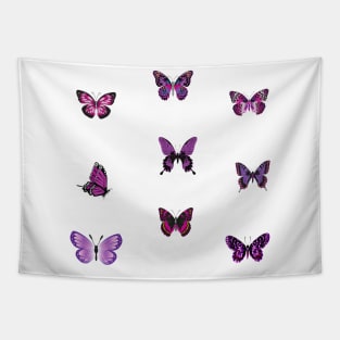 purple butterfly Tapestry