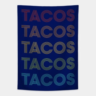 Retro Tacos Tapestry