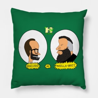 Maestro and The Killa-Watt updated logo Pillow