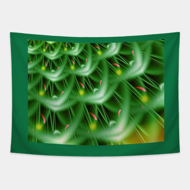 Abstract Christmas Tree Tapestry by pinkal