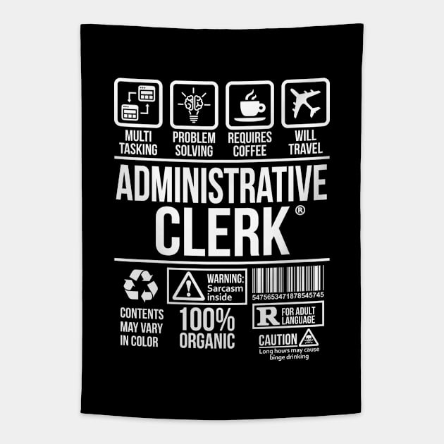 Administrative Clerk T-shirt | Job Profession | #DW Tapestry by DynamiteWear