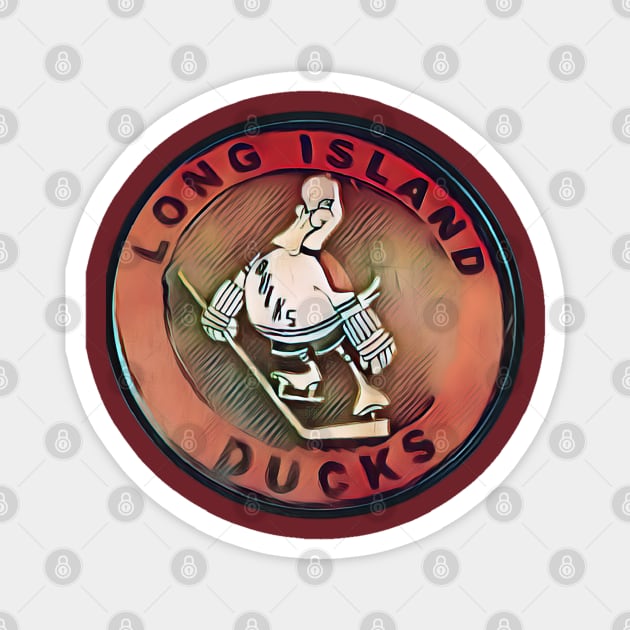 Long Island Ducks Hockey Magnet by Kitta’s Shop