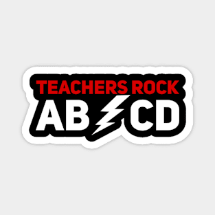 Teachers Rock ABCD Magnet