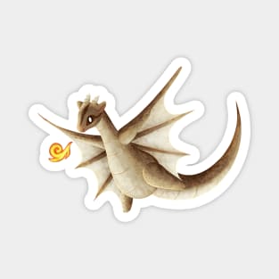 Kawaii Flying Squirrel Dragon - Without Background Magnet