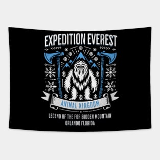Yeti Expedition Everest Orlando Theme Park Attraction Distressed Vibe Tapestry