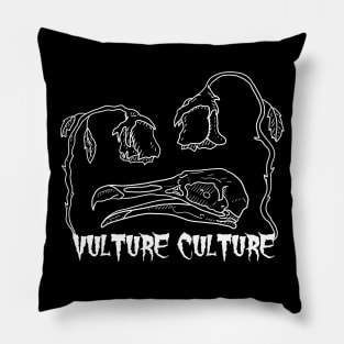 Vulture Culture Vulture Skull Pillow