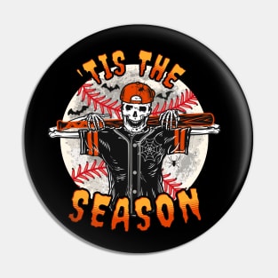 Funny Tis the Season Halloween  Baseball Saying Quote Pin