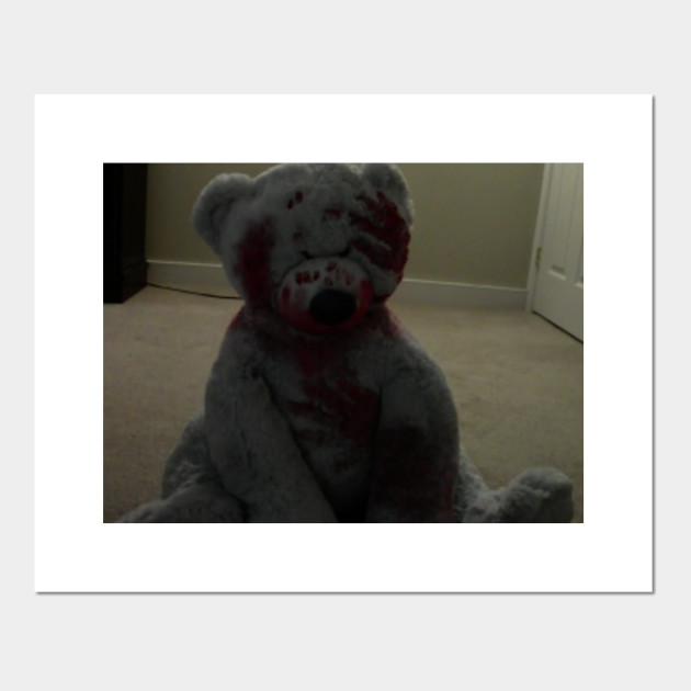 bloody teddy bear