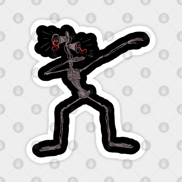 Dabbing Siren Head' Sticker