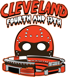 Cleveland Football Fourth and Thirteen Magnet
