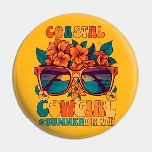 Coastal Cowgirl Summer Break Pin