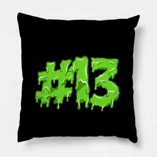 13 number grime art Pillow