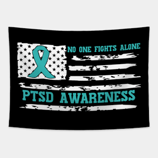 No One Fights Alone PTSD Awareness Tapestry