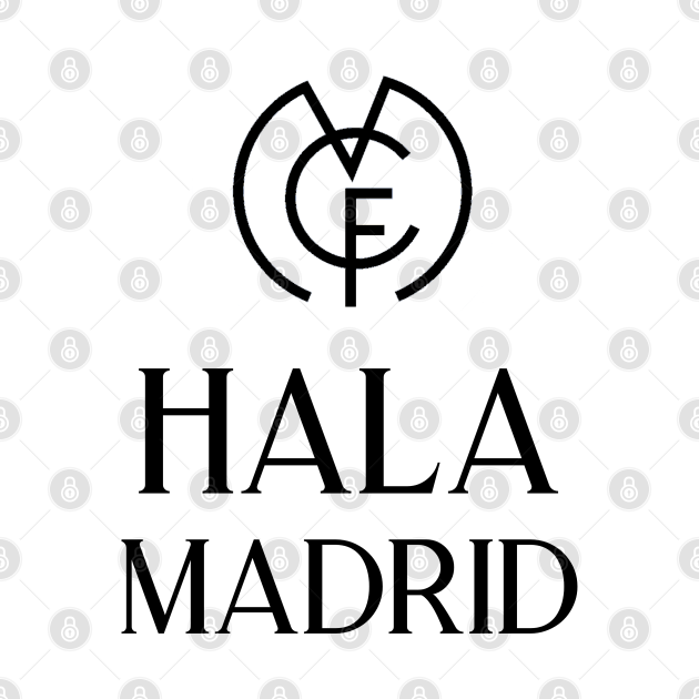 Disover Hala Madrid Black - Hala Madrid - T-Shirt