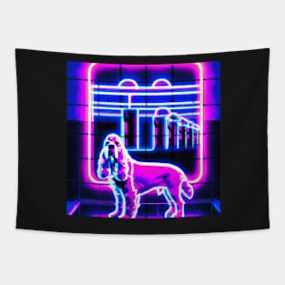 Neon Spaniel Clumber Tapestry