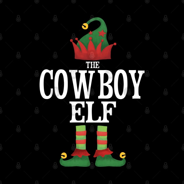 Cowboy Elf Matching Family Group Christmas Party Pajamas by uglygiftideas