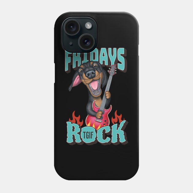 Fridays Rock Phone Case by Danny Gordon Art