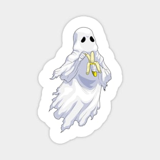 Ghost Halloween Banana Magnet