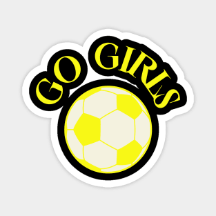 Go Girls Soccer Magnet