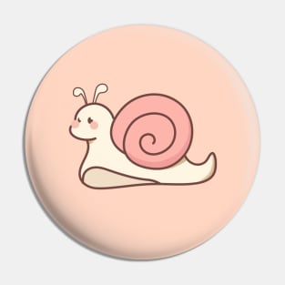 Cute pink snail Pin