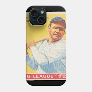 Babe Ruth 1933 Goudey (Yellow) Baseball Card Phone Case