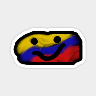 Smile yellow blue red Magnet