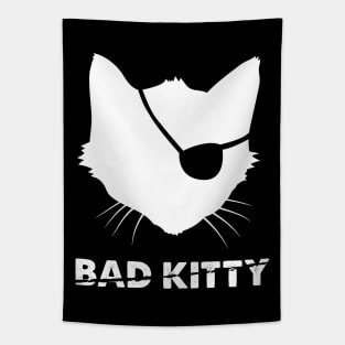 Bad Kitty Silhouette Tapestry