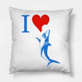 i love shark Pillow