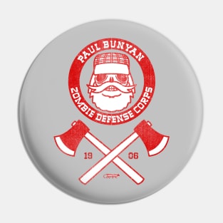 Paul Bunyan Zombie Defence Corps Pin