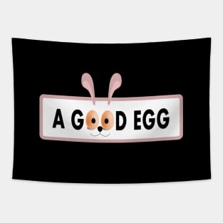 Every Bunny Loves A Good Egg (black ver.) Tapestry