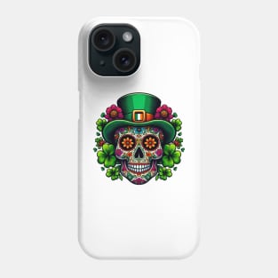 St Patricks Day 2024. Irish Skull Men Phone Case