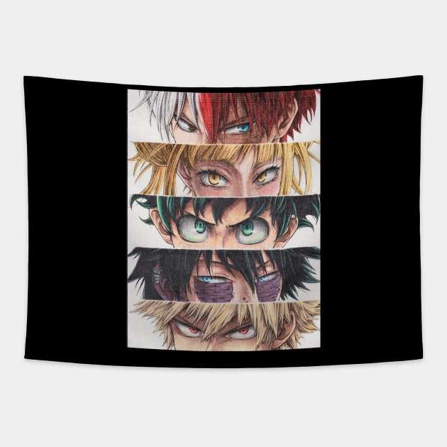 figther anime Tapestry by hawardan