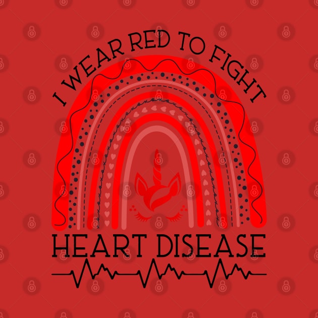 I Wear Red to Fight Heart Disease by YuriArt