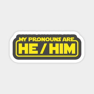 pronound he him Magnet